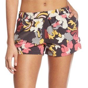 Patagonia barely baggies in charcoal grey/floral camo